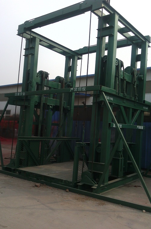 30吨导轨货梯试验样机