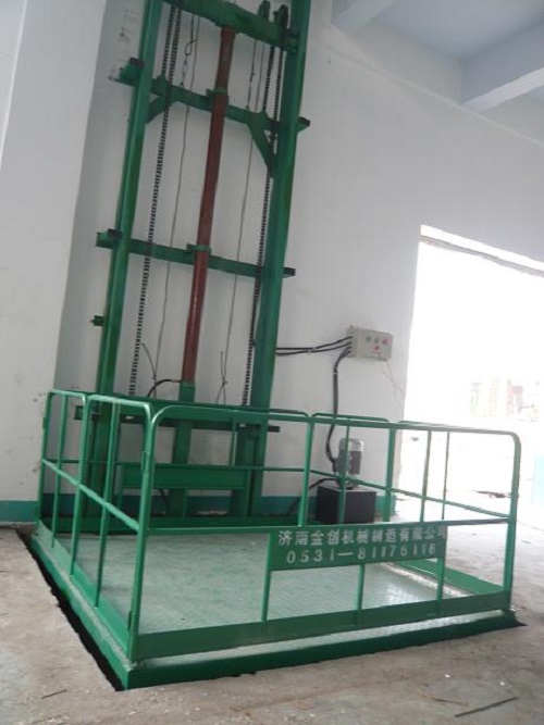 单体导轨链条升降货梯