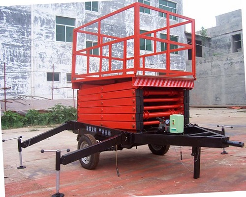 二轮移动升降机