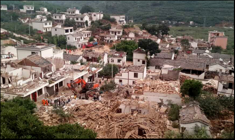 升降机记者：云南昭通发生地震目前造成589人遇